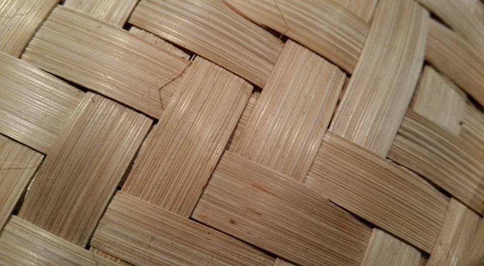 Close detail of a plain-weave cloth