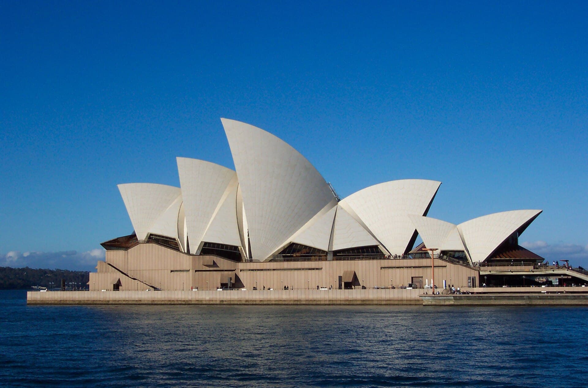 The white sail roofs of the Sydney Opera House